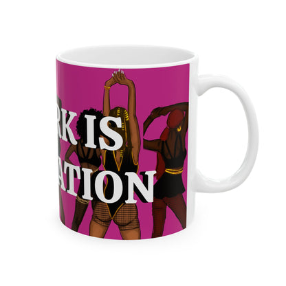 Twerk Is Meditation Mug —Feminine Dance Coffee Cup (11oz/15oz)