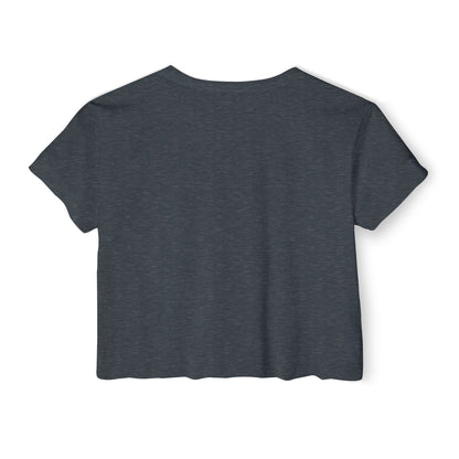 Festival Crop Top – "Holistic Hoochie University" Retro Pinup Graphic