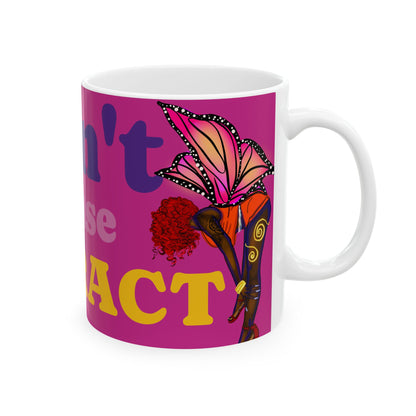 Mug — "Don't Chase Attraction" Colorful Butterfly Ceramic Coffee Mug (11oz/15oz)