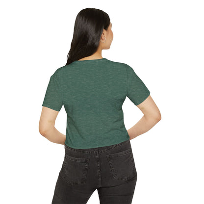 Festival Crop Top – "Holistic Hoochie University" Retro Pinup Graphic