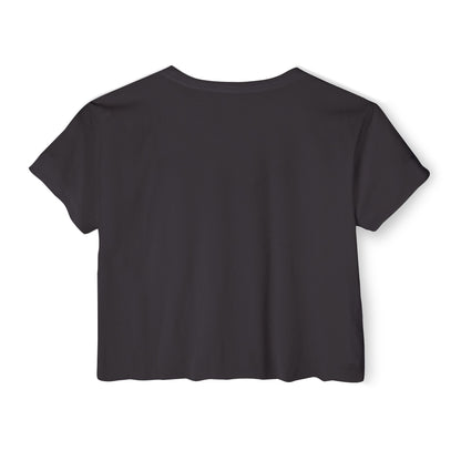 Festival Crop Top – "Holistic Hoochie University" Retro Pinup Graphic