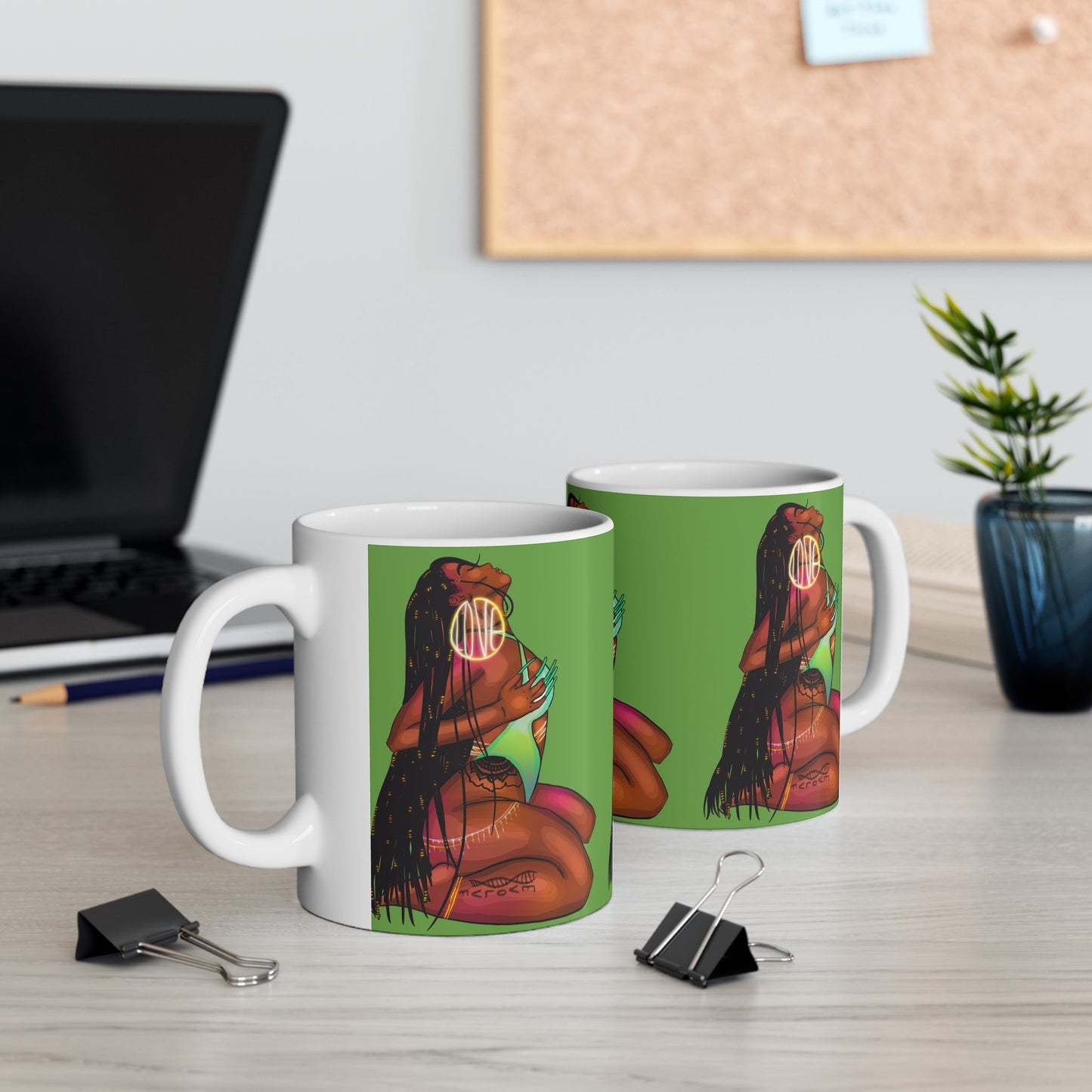 Self Love Ceramic Mug — 11oz & 15oz Inspirational Coffee Cup