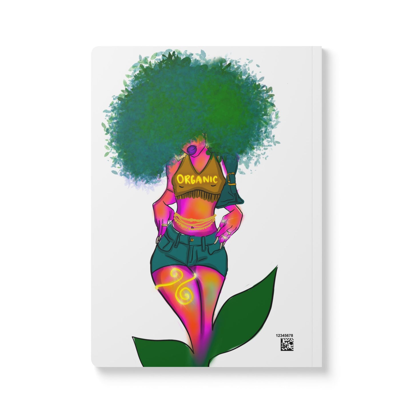 Holistic Hoochie University Softcover Journal — Afro-Goddess Affirmation Notebook