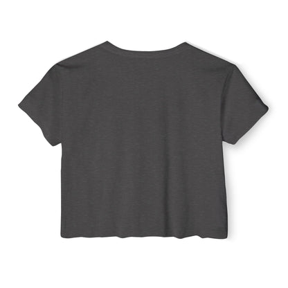 Festival Crop Top – "Holistic Hoochie University" Retro Pinup Graphic