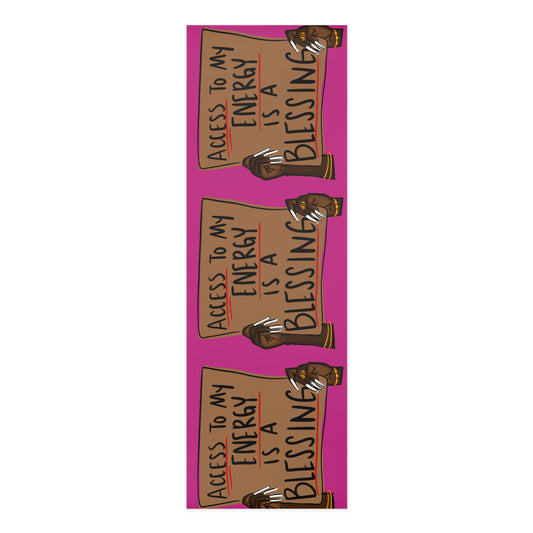 Yoga Mat — “Access to My Energy Is a Blessing” Inspirational Foam Yoga Mat